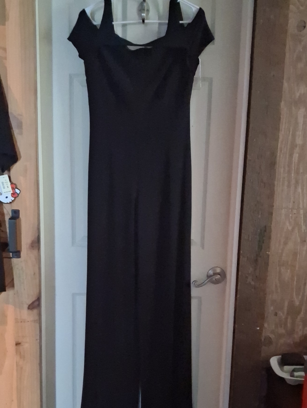 Sophisticated Black Off-Shoulder Maxi Gown
